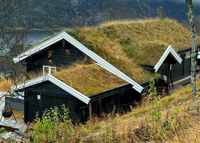 Log At The Foot Of Hallingskarvet Ferienhaus Hovet