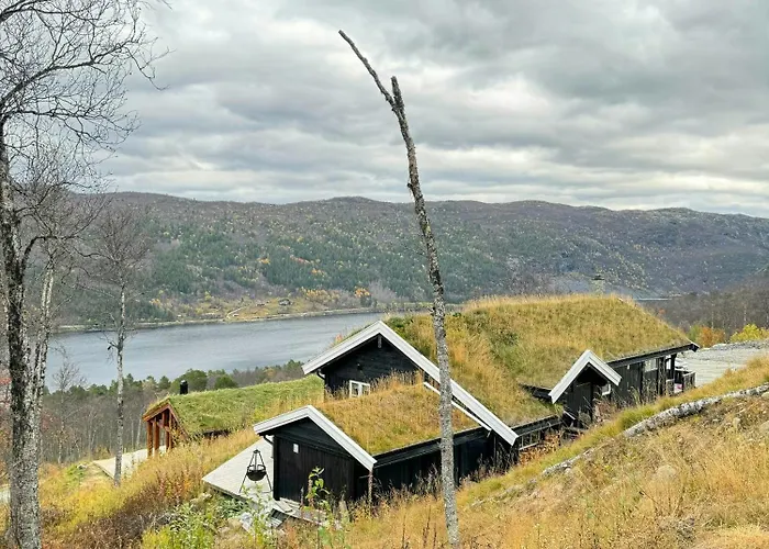 Log At The Foot Of Hallingskarvet Ferienhaus