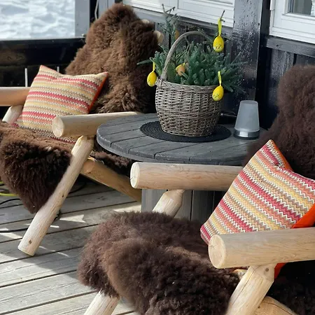 別荘 Log At The Foot Of Hallingskarvet Hovet